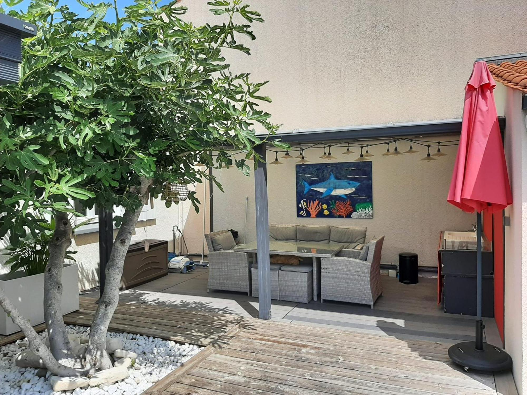 Studio Independant Chez L'Habitant Avec Piscine Et Cuisine Exterieures لا روشيل المظهر الخارجي الصورة